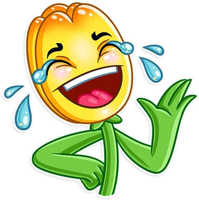 tulipe - nature - environnement - smiley émoticône émoji cartoon clipart illustration - artémotic