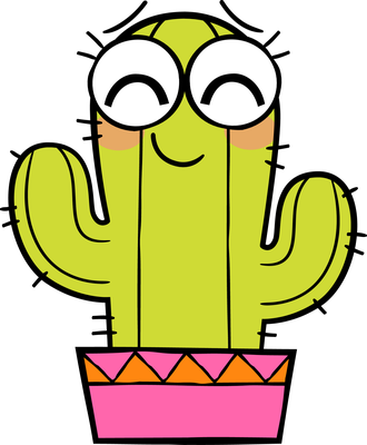 cactus - nature - environnement - smiley émoticône émoji cartoon clipart illustration - artémotic