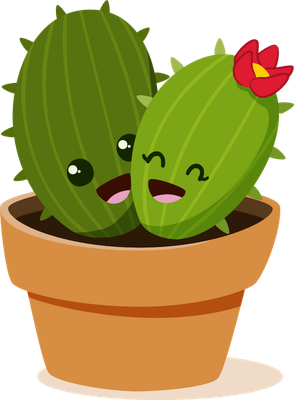 cactus - nature - environnement - smiley émoticône émoji cartoon clipart illustration - artémotic
