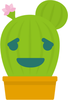 cactus - nature - environnement - smiley émoticône émoji cartoon clipart illustration - artémotic