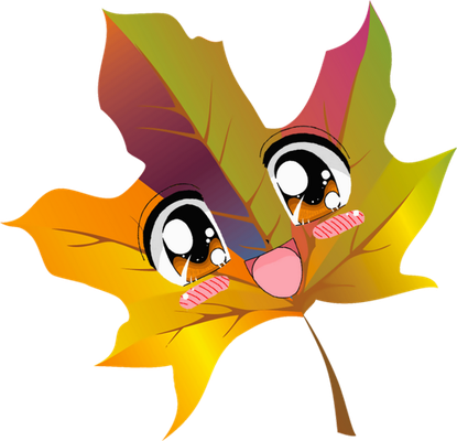 feuille - nature - environnement - smiley émoticône émoji cartoon clipart illustration - artémotic