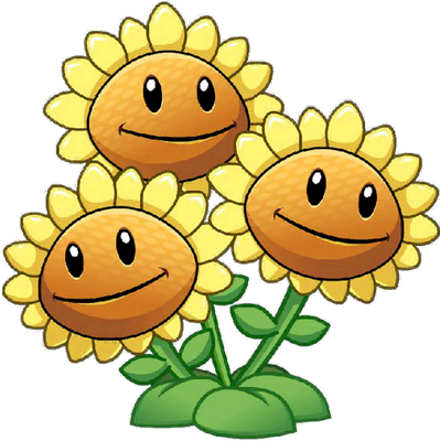 tournesol [Plants vs Zombies] - nature - environnement - smiley émoticône émoji cartoon clipart illustration - artémotic