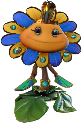 tournesol [Plants vs Zombies] - nature - environnement - smiley émoticône émoji cartoon clipart illustration - artémotic