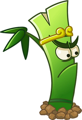 bambou [Plants vs Zombies] - nature - environnement - smiley émoticône émoji cartoon clipart illustration - artémotic