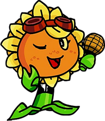 tournesol [Plants vs Zombies] - nature - environnement - smiley émoticône émoji cartoon clipart illustration - artémotic