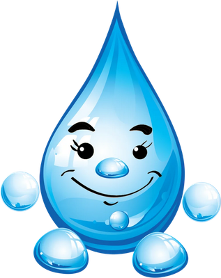 goutte d'eau - nature - environnement - smiley émoticône émoji cartoon clipart illustration - artémotic