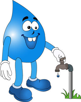 goutte d'eau - nature - environnement - smiley émoticône émoji cartoon clipart illustration - artémotic