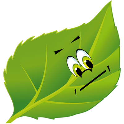 feuille - nature - environnement - smiley émoticône émoji cartoon clipart illustration - artémotic
