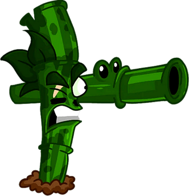 bambou [Plants vs Zombies] - nature - environnement - smiley émoticône émoji cartoon clipart illustration - artémotic