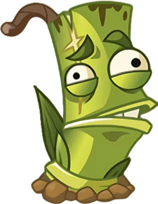 bambou [Plants vs Zombies] - nature - environnement - smiley émoticône émoji cartoon clipart illustration - artémotic