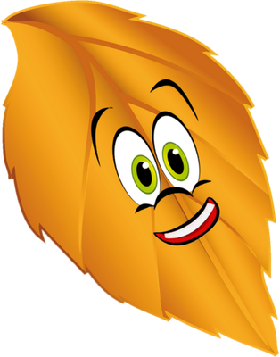 feuille - nature - environnement - smiley émoticône émoji cartoon clipart illustration - artémotic