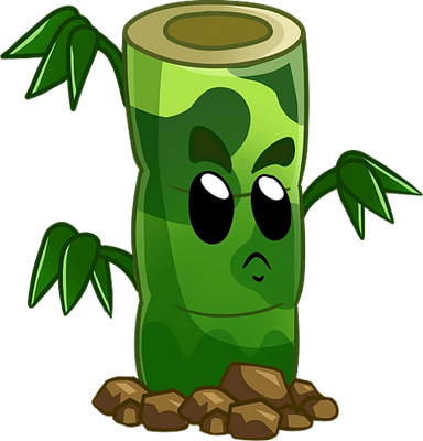 bambou [Plants vs Zombies] - nature - environnement - smiley émoticône émoji cartoon clipart illustration - artémotic