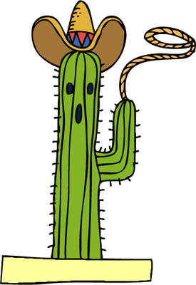 cactus - nature - environnement - smiley émoticône émoji cartoon clipart illustration - artémotic