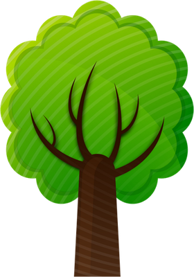 arbre - nature - environnement - smiley émoticône émoji cartoon clipart illustration - artémotic