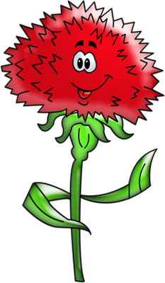 fleur - nature - environnement - smiley émoticône émoji cartoon clipart illustration - artémotic