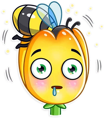 tulipe - nature - environnement - smiley émoticône émoji cartoon clipart illustration - artémotic