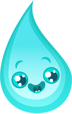 goutte d'eau - nature - environnement - smiley émoticône émoji cartoon clipart illustration - artémotic