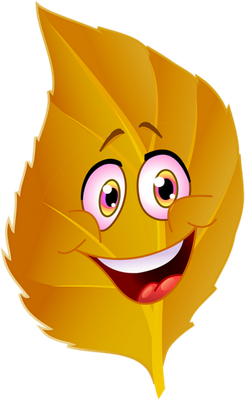 feuille - nature - environnement - smiley émoticône émoji cartoon clipart illustration - artémotic