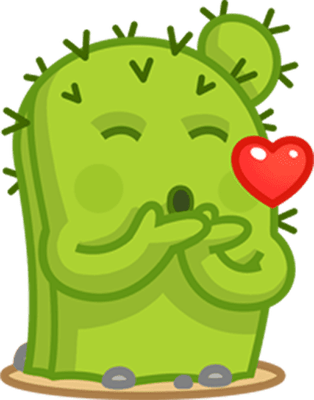 cactus - nature - environnement - smiley émoticône émoji cartoon clipart illustration - artémotic