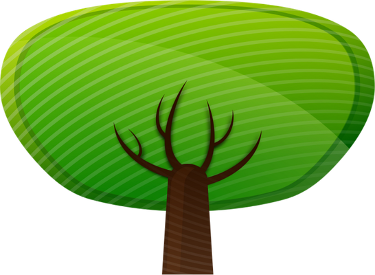 arbre - nature - environnement - smiley émoticône émoji cartoon clipart illustration - artémotic