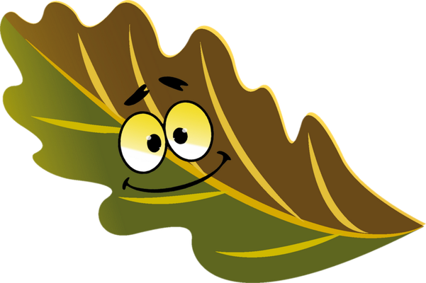feuille - nature - environnement - smiley émoticône émoji cartoon clipart illustration - artémotic