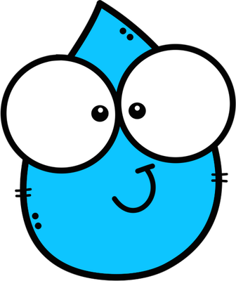goutte d'eau - nature - environnement - smiley émoticône émoji cartoon clipart illustration - artémotic