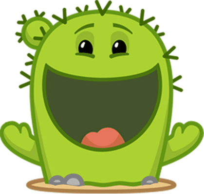 cactus - nature - environnement - smiley émoticône émoji cartoon clipart illustration - artémotic