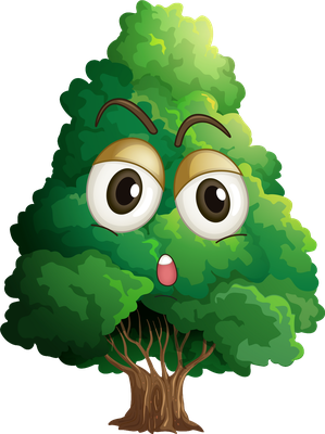 arbre - nature - environnement - smiley émoticône émoji cartoon clipart illustration - artémotic