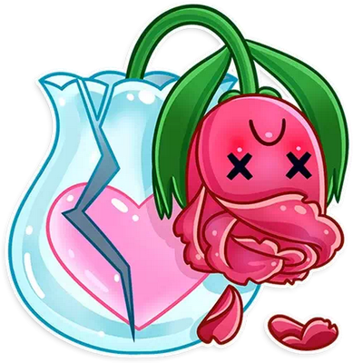 tulipe - nature - environnement - smiley émoticône émoji cartoon clipart illustration - artémotic