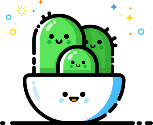 cactus - nature - environnement - smiley émoticône émoji cartoon clipart illustration - artémotic