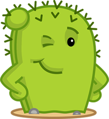 cactus - nature - environnement - smiley émoticône émoji cartoon clipart illustration - artémotic