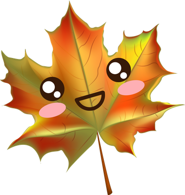 feuille - nature - environnement - smiley émoticône émoji cartoon clipart illustration - artémotic
