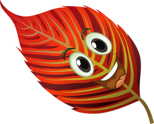 feuille - nature - environnement - smiley émoticône émoji cartoon clipart illustration - artémotic