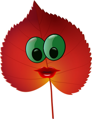 feuille - nature - environnement - smiley émoticône émoji cartoon clipart illustration - artémotic