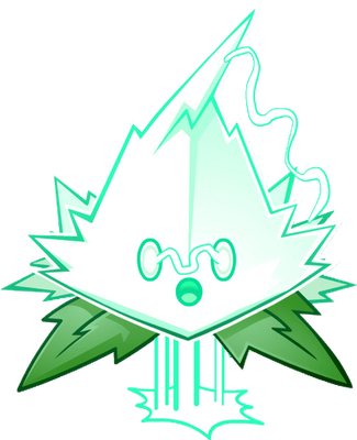menthe [Plants vs Zombies] - nature - environnement - smiley émoticône émoji cartoon clipart illustration - artémotic