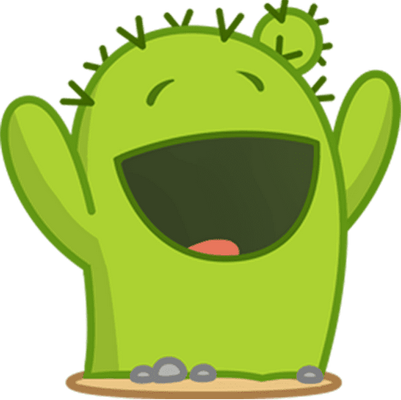cactus - nature - environnement - smiley émoticône émoji cartoon clipart illustration - artémotic