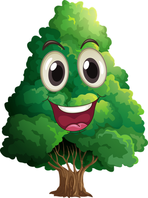 arbre - nature - environnement - smiley émoticône émoji cartoon clipart illustration - artémotic