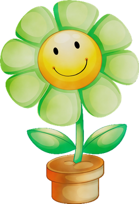 fleur - nature - environnement - smiley émoticône émoji cartoon clipart illustration - artémotic