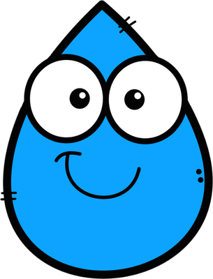 goutte d'eau - nature - environnement - smiley émoticône émoji cartoon clipart illustration - artémotic