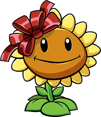 tournesol [Plants vs Zombies] - nature - environnement - smiley émoticône émoji cartoon clipart illustration - artémotic