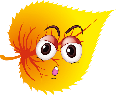 feuille - nature - environnement - smiley émoticône émoji cartoon clipart illustration - artémotic