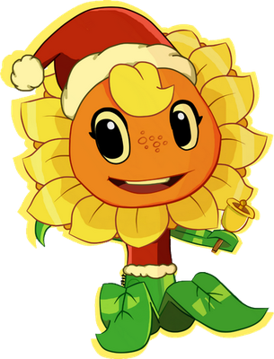 tournesol [Plants vs Zombies] - nature - environnement - smiley émoticône émoji cartoon clipart illustration - artémotic