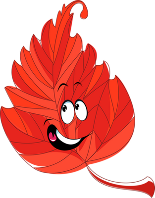 feuille - nature - environnement - smiley émoticône émoji cartoon clipart illustration - artémotic