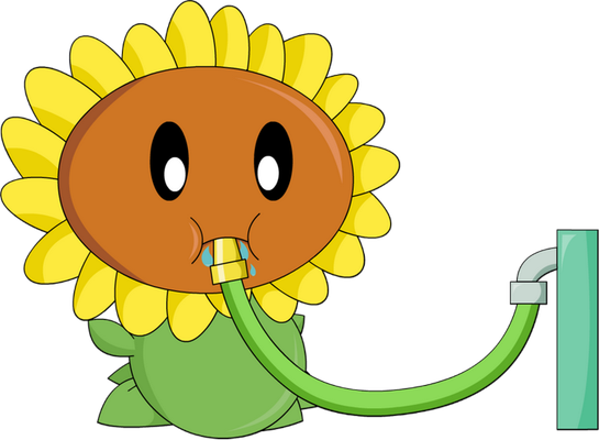 tournesol [Plants vs Zombies] - nature - environnement - smiley émoticône émoji cartoon clipart illustration - artémotic