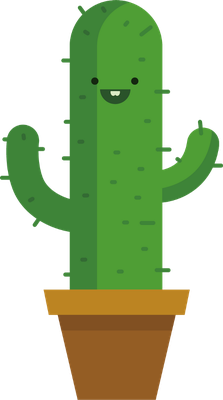 cactus - nature - environnement - smiley émoticône émoji cartoon clipart illustration - artémotic