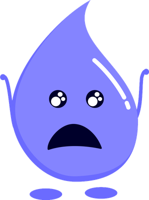 goutte d'eau - nature - environnement - smiley émoticône émoji cartoon clipart illustration - artémotic