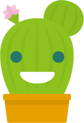 cactus - nature - environnement - smiley émoticône émoji cartoon clipart illustration - artémotic