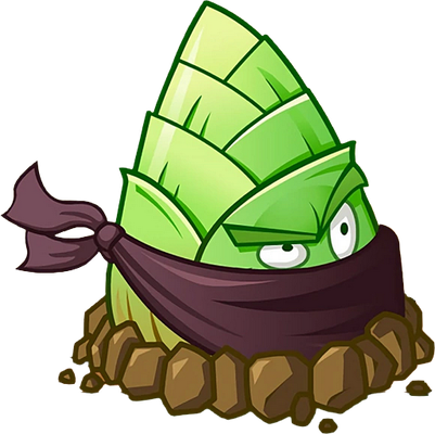 bambou [Plants vs Zombies] - nature - environnement - smiley émoticône émoji cartoon clipart illustration - artémotic