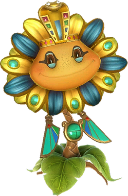 tournesol [Plants vs Zombies] - nature - environnement - smiley émoticône émoji cartoon clipart illustration - artémotic