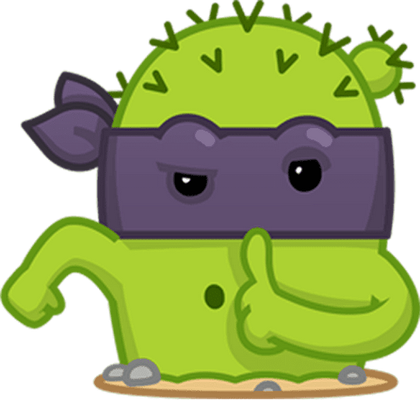 cactus - nature - environnement - smiley émoticône émoji cartoon clipart illustration - artémotic
